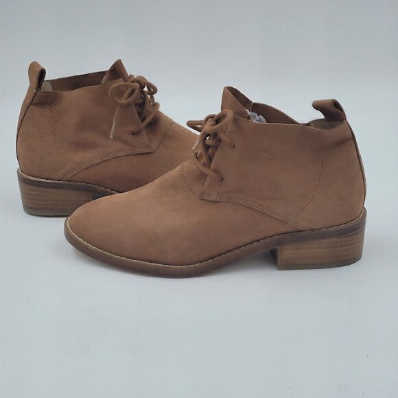 NEW Eileen Fisher Rey Suede Leather Low Heel Lace-Up Ankle Boot Women's Size 6 - Picture 7 of 12